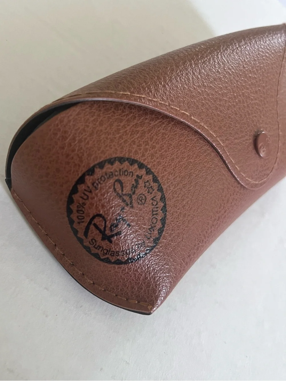 Ray-Ban Brown Textured Hard Sunglass Case